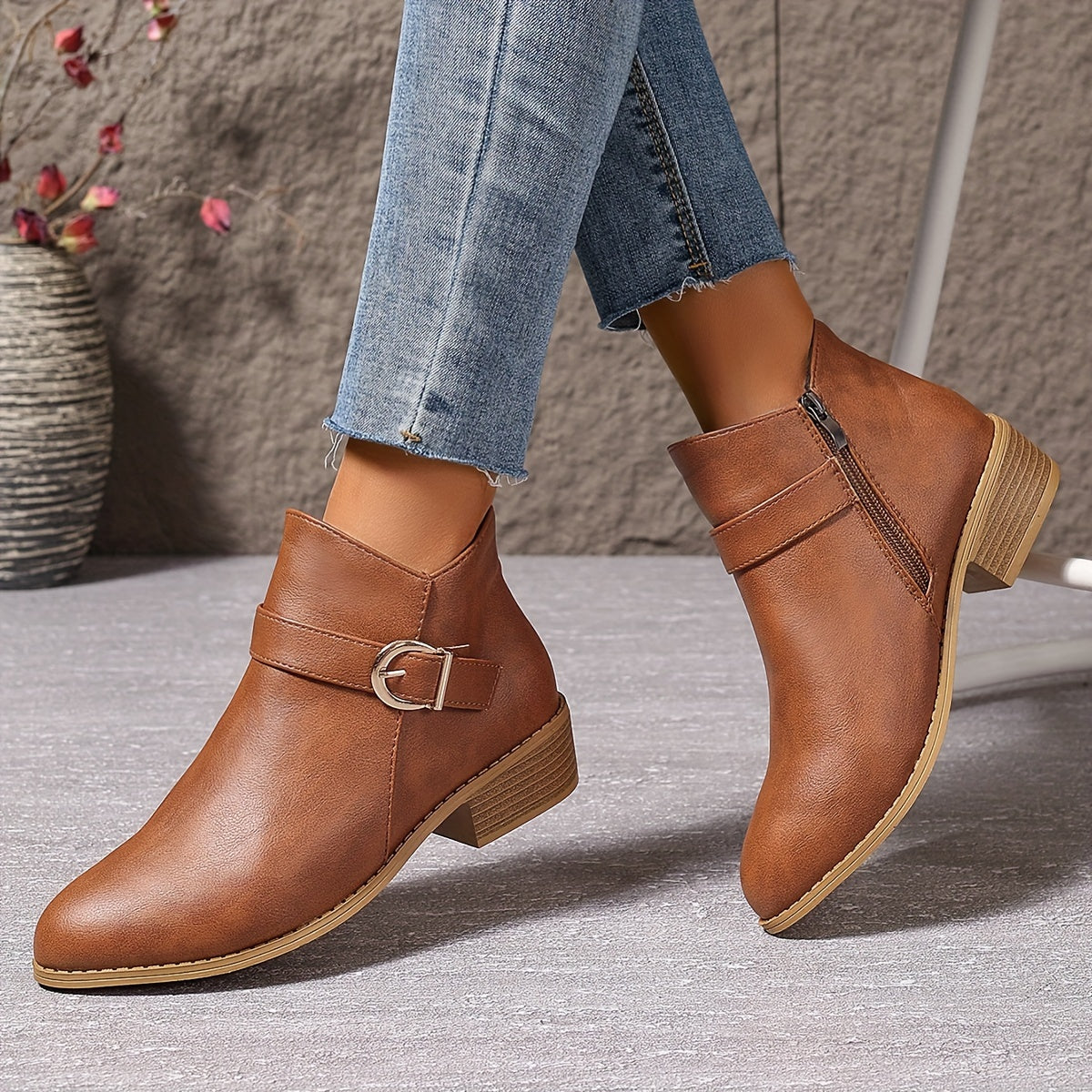 Amélina – Bottines confortables à boucle pour pieds sensibles