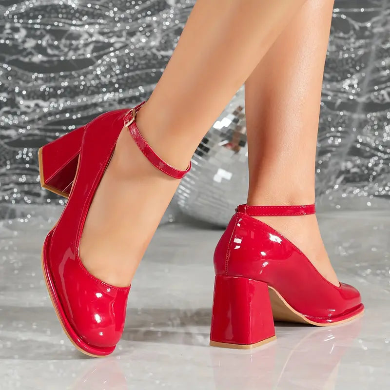 Camille - Escarpins Vernis Élégants