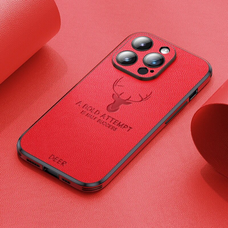 Housse iPhone en cuir de cerf de luxe - Veltro