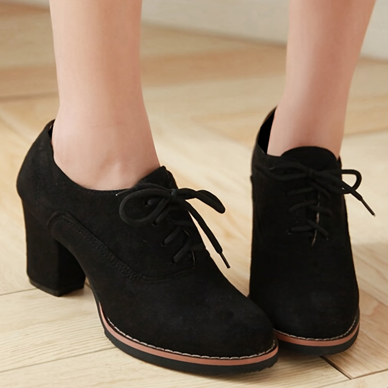 Lydia – Escarpins à lacets confortables à talon stable