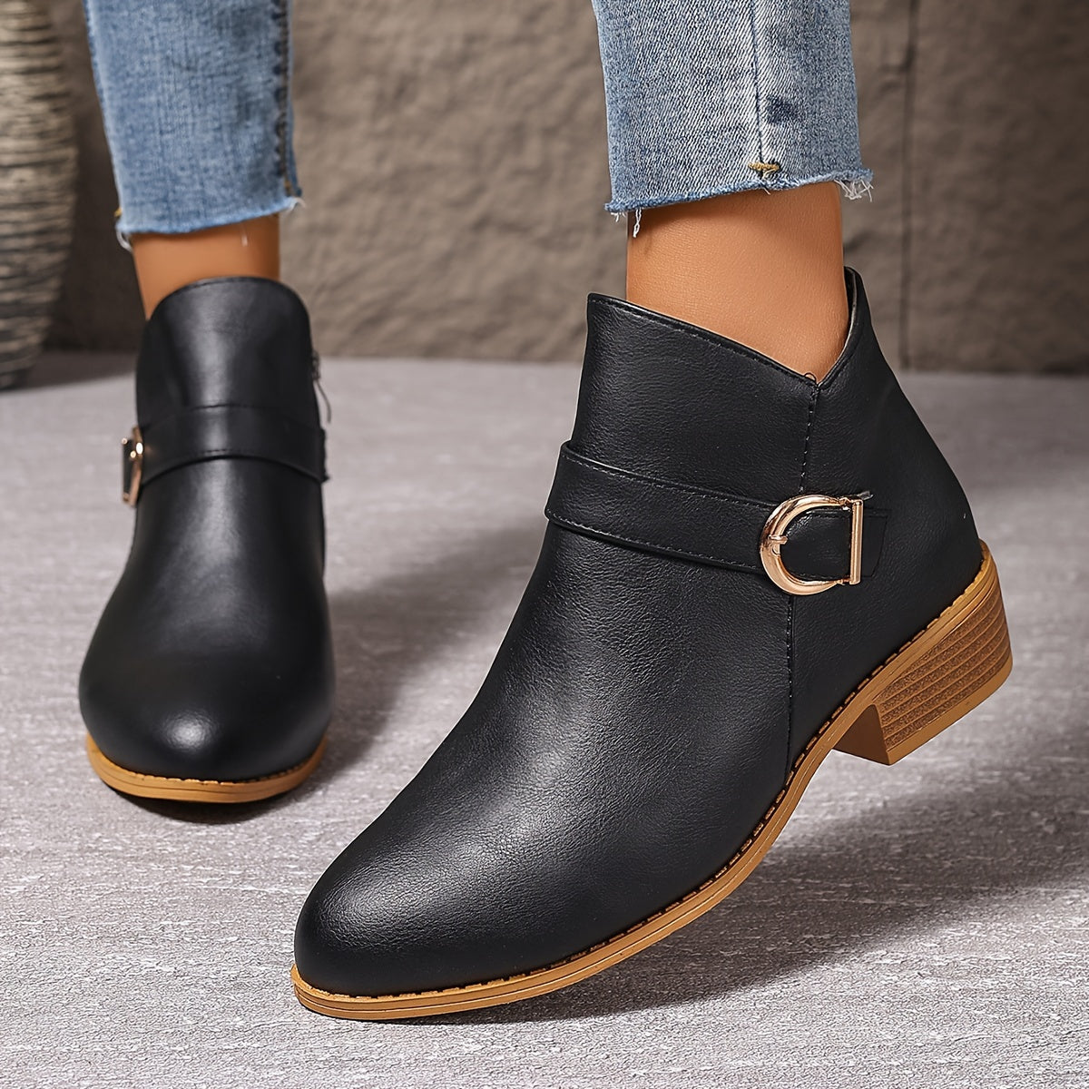 Amélina – Bottines confortables à boucle pour pieds sensibles