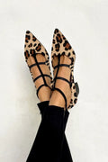 Ludovica - Ballerines à imprimé animalier avec brides fines
