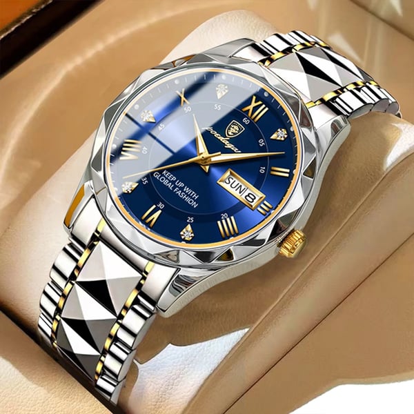 Montre de luxe pour hommes étanche de la marque haut de gamme avec fonction lumineuse