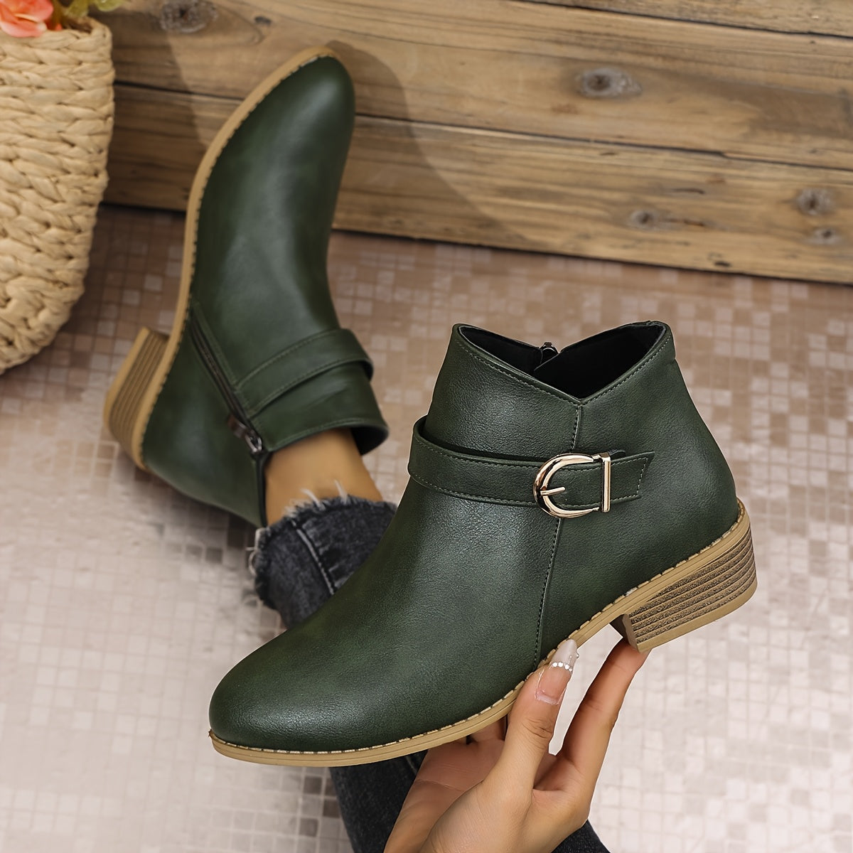 Amélina – Bottines confortables à boucle pour pieds sensibles