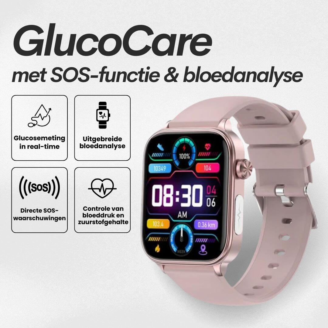 GlucoCare SOS - avec fonction SOS incl. détection de chute et mesure de la glycémie certifiée (2025) - Original