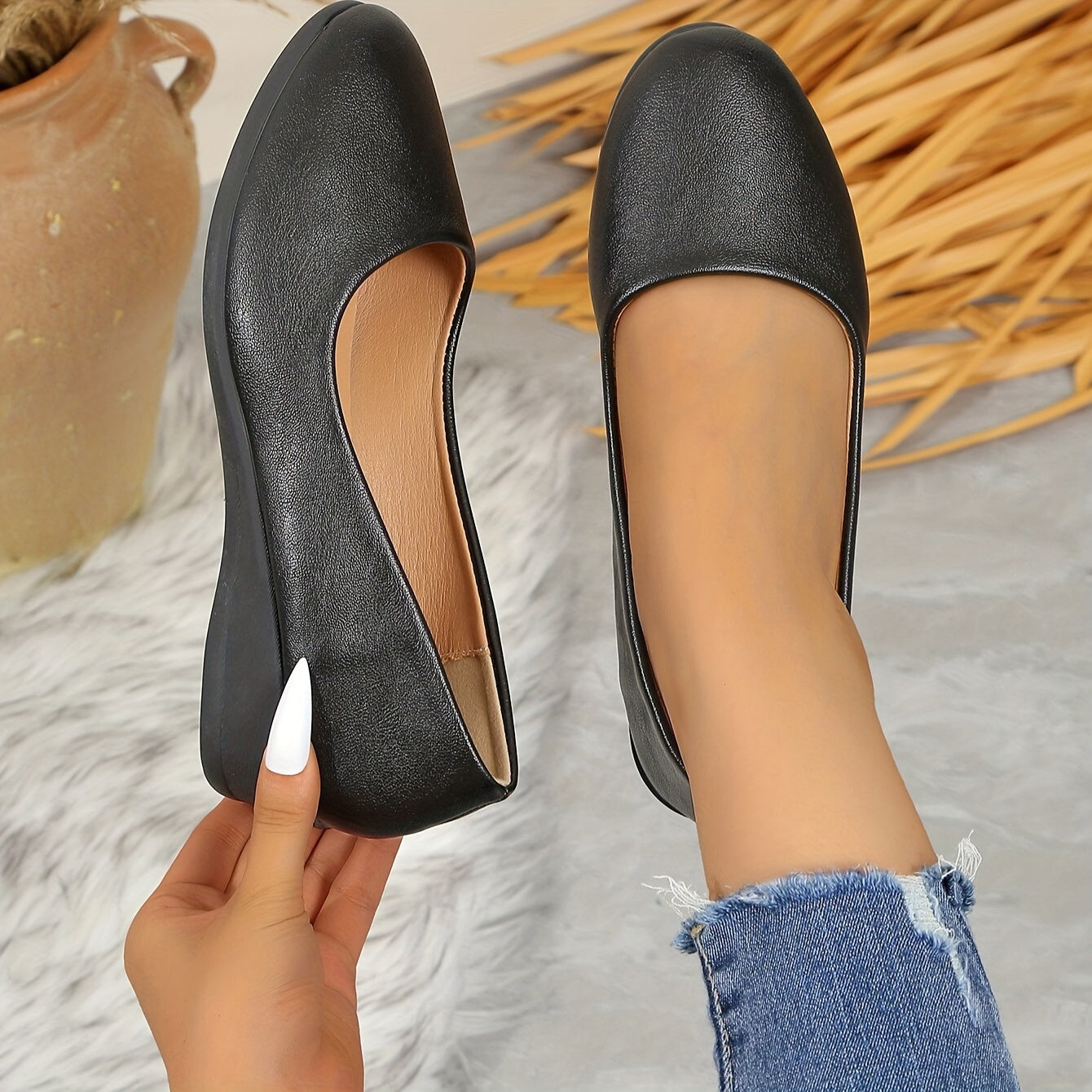 Gisele – Escarpins souples à petit talon et confort absolu