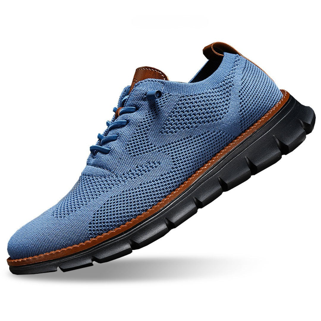 Sneakers en cuir noir ultra-confort