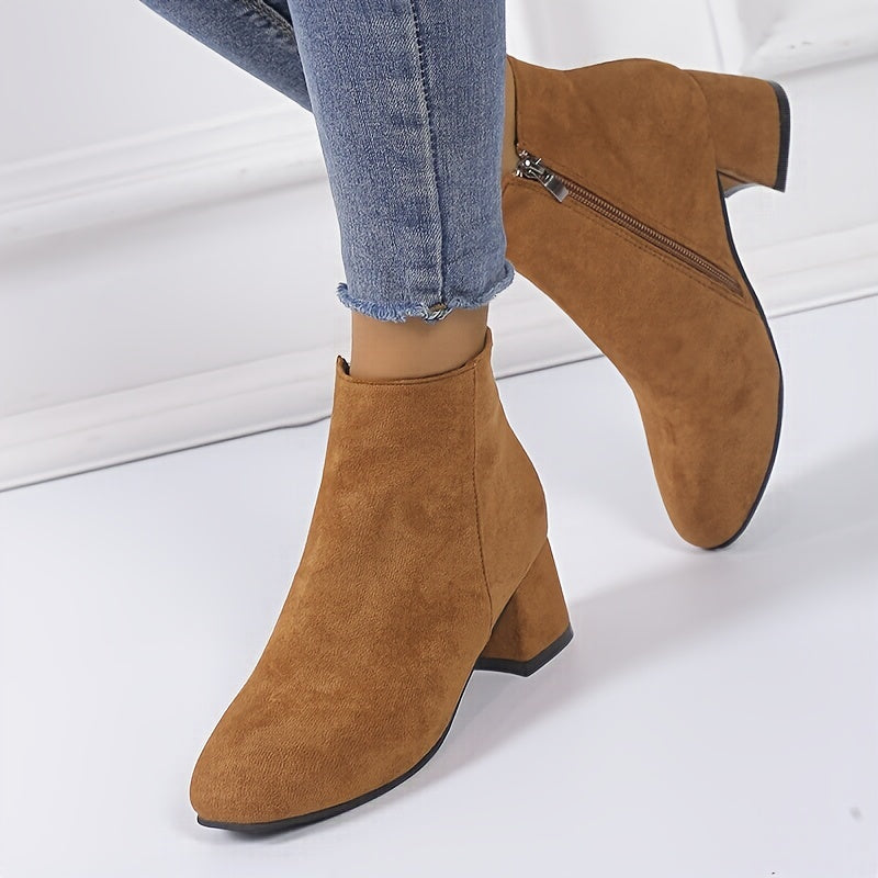 Colette – Bottines confortables à talon carré