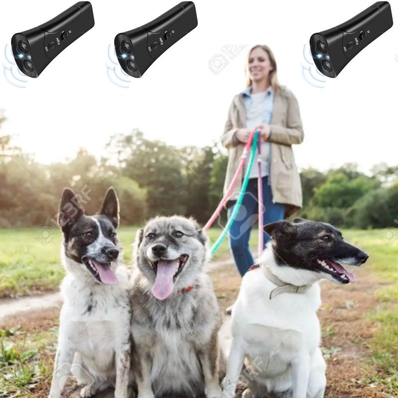 Répulsif pour chiens | Puissant outil de dressage et d'anti-aboiement à ultrasons