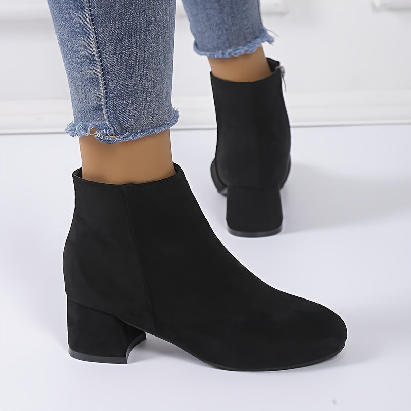 Colette – Bottines confortables à talon carré
