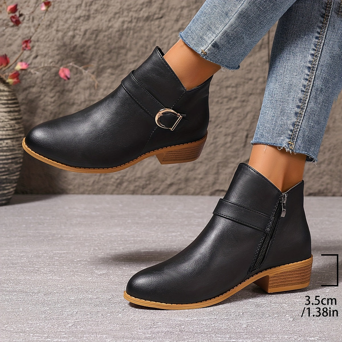 Amélina – Bottines confortables à boucle pour pieds sensibles