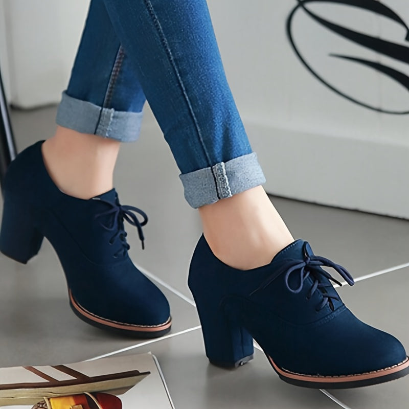 Lydia – Escarpins à lacets confortables à talon stable