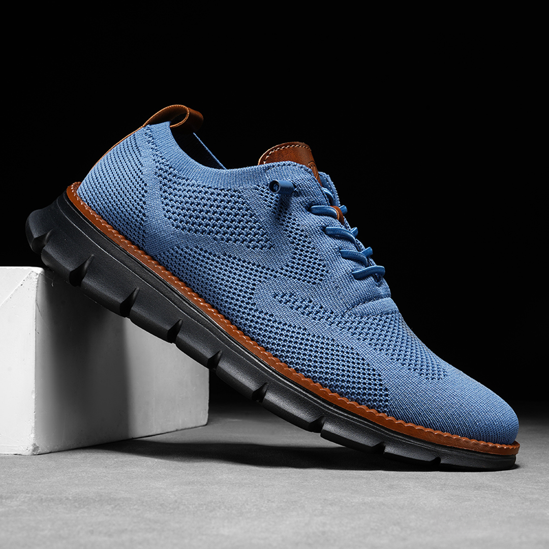 Sneakers en cuir noir ultra-confort