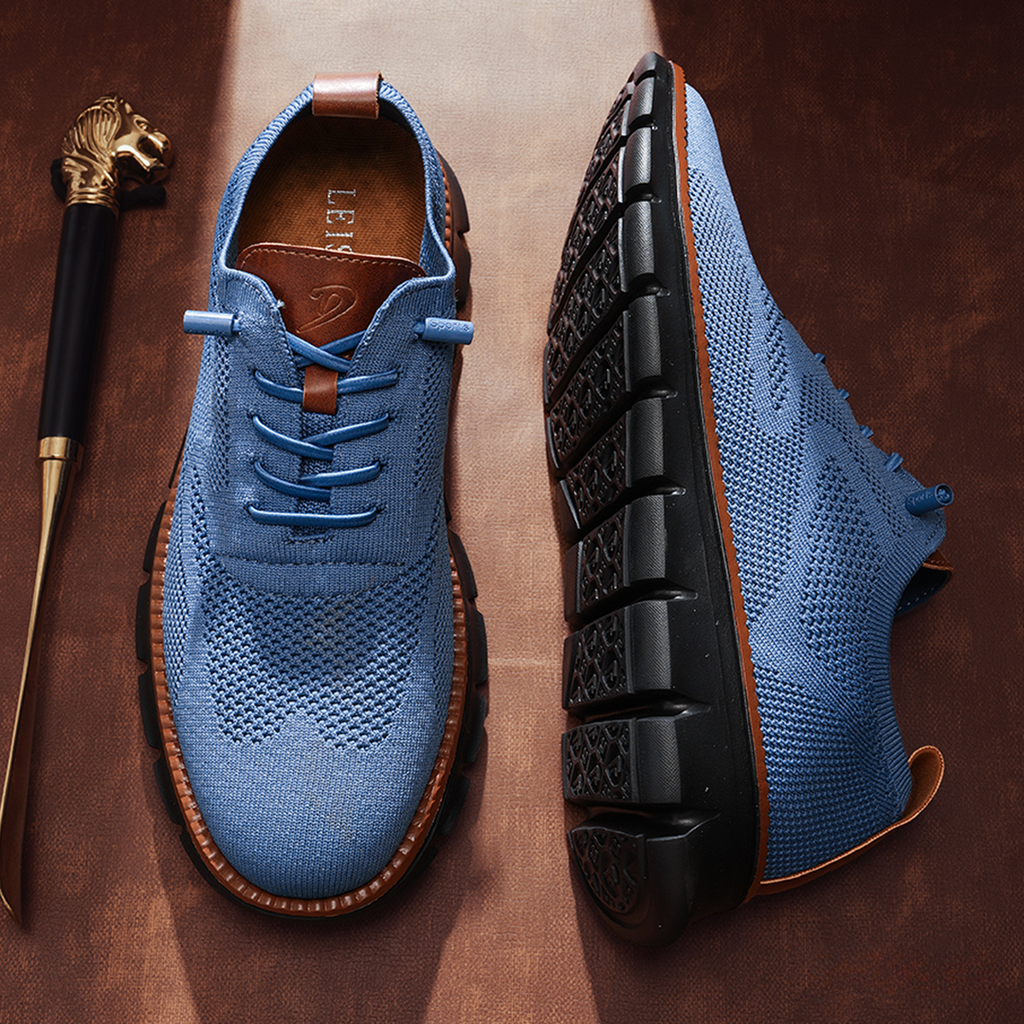 Sneakers en cuir noir ultra-confort