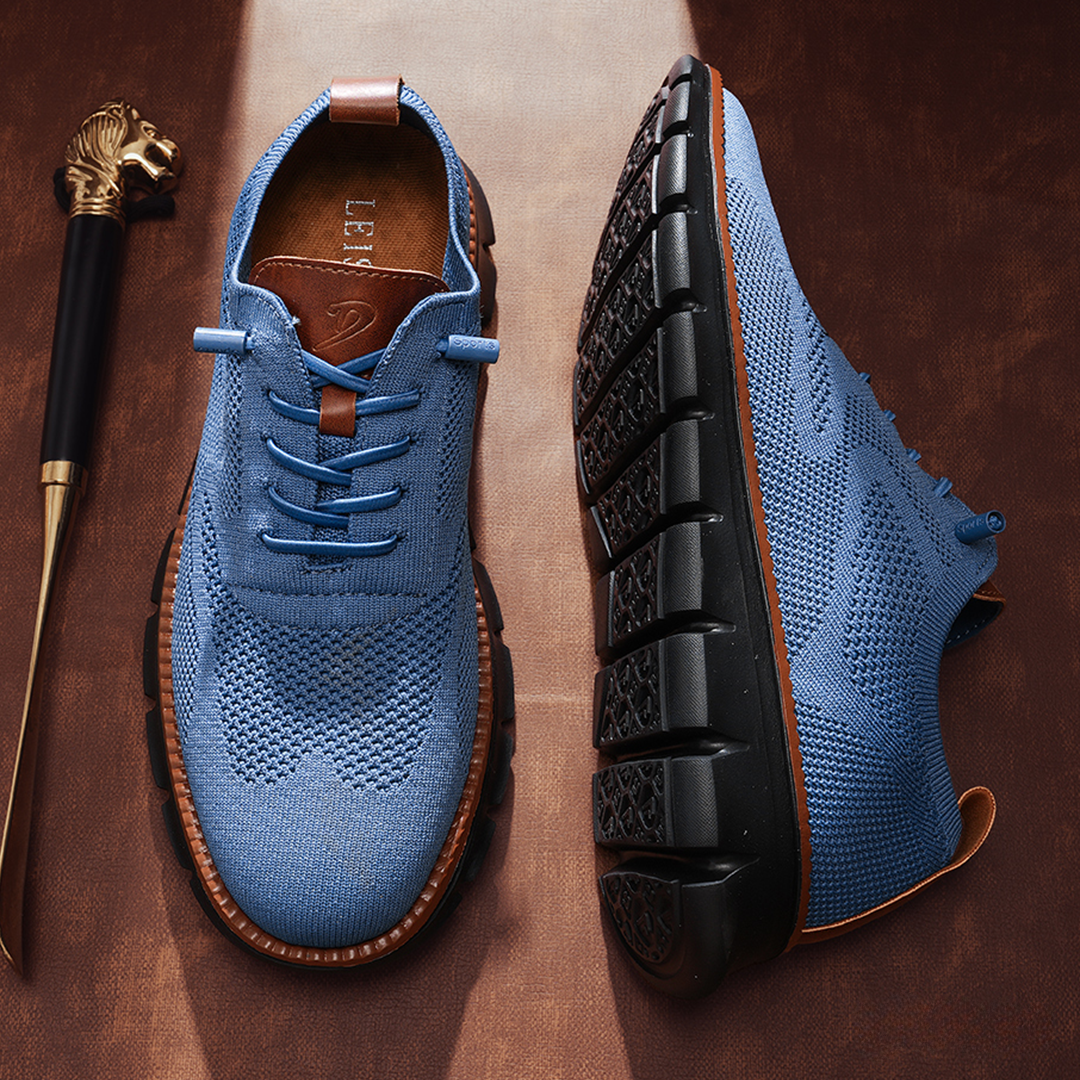 Sneakers en cuir noir ultra-confort