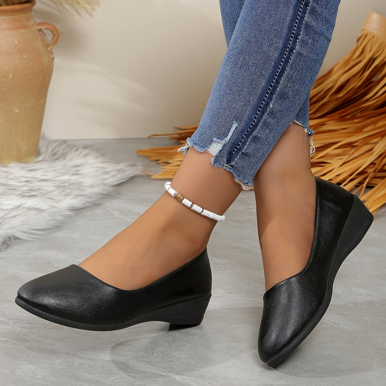 Gisele – Escarpins souples à petit talon et confort absolu