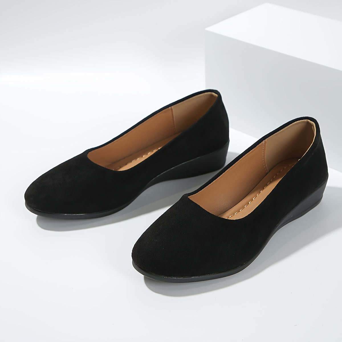 Éliane – Ballerines confortables à talon compensé