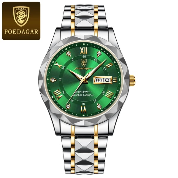 Montre de luxe pour hommes étanche de la marque haut de gamme avec fonction lumineuse