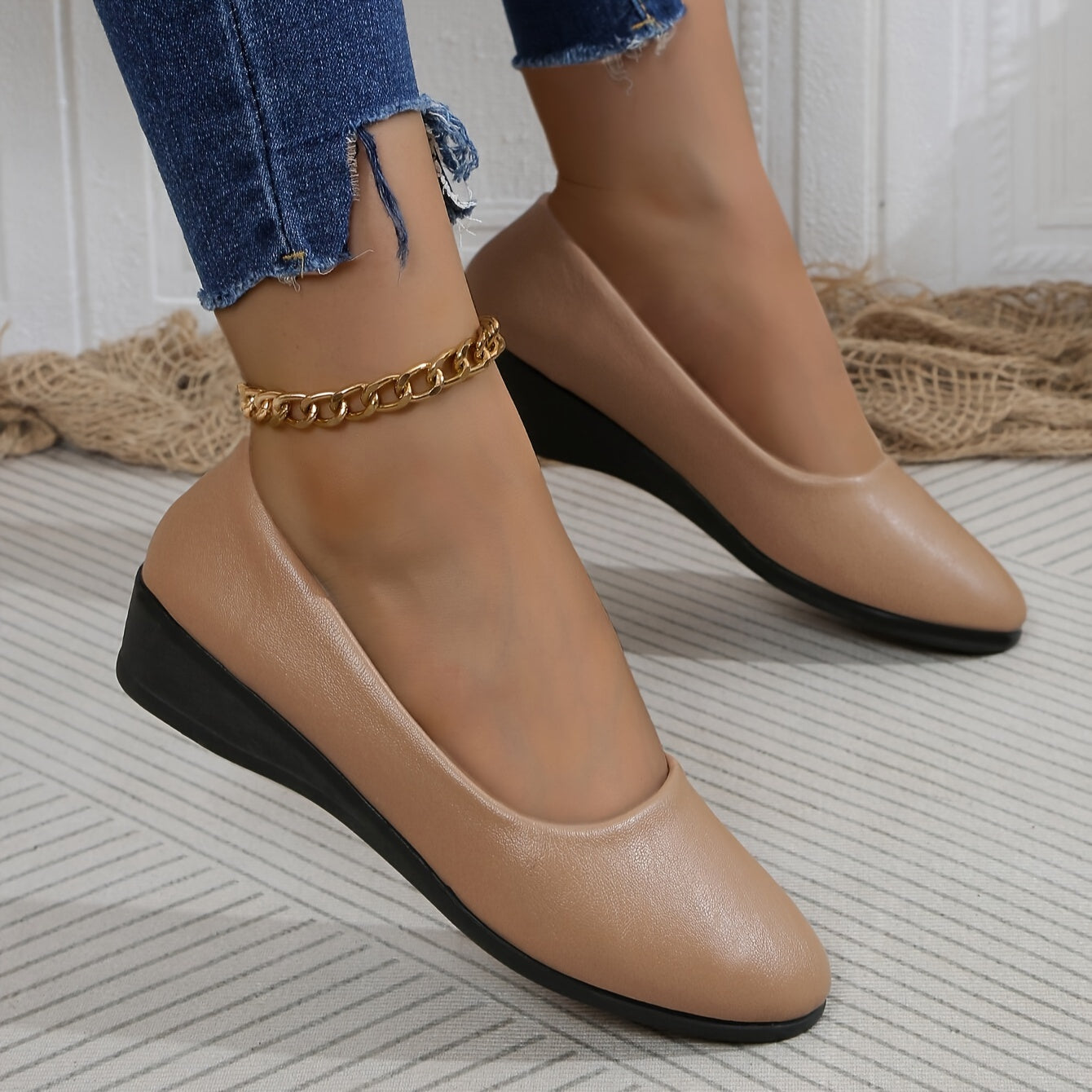 Gisele – Escarpins souples à petit talon et confort absolu