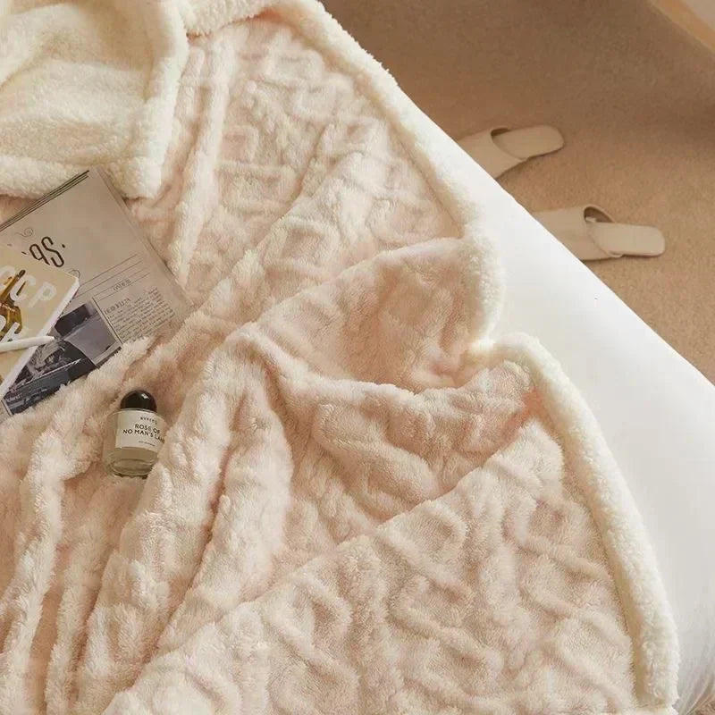 Couverture en laine d'agneau épaisse pour l'hiver - WarmWool