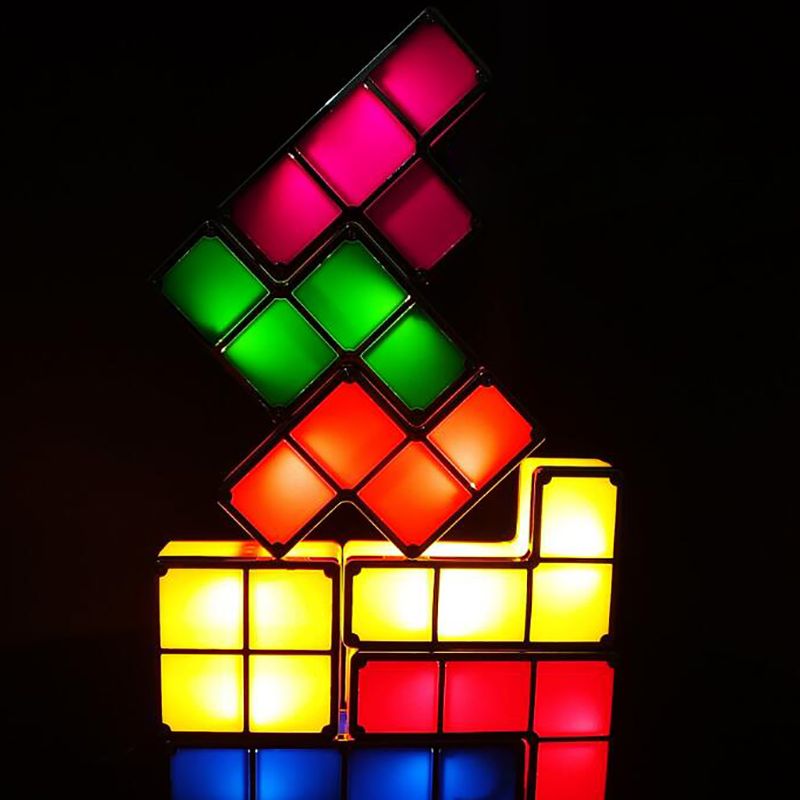 Lampe Tetris Modulaire - LumiBlocks