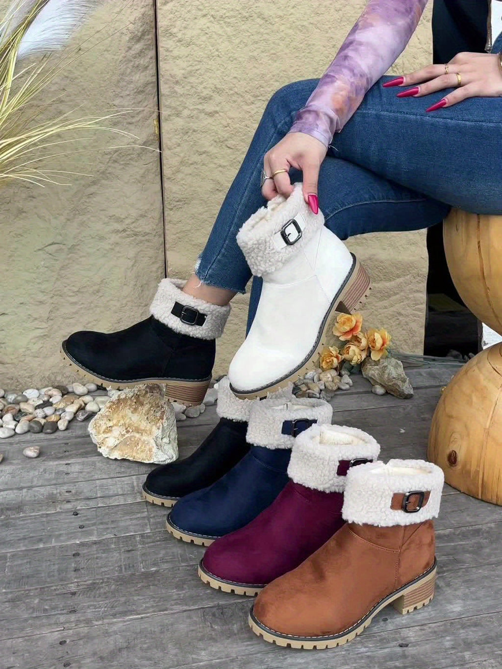 Ophélie - Bottines Hivernales Douces et Élégantes