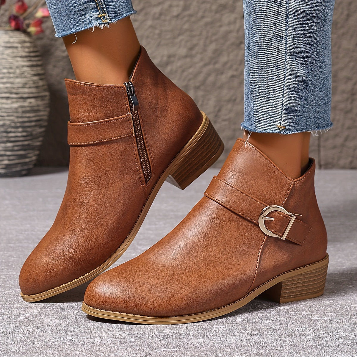 Amélina – Bottines confortables à boucle pour pieds sensibles