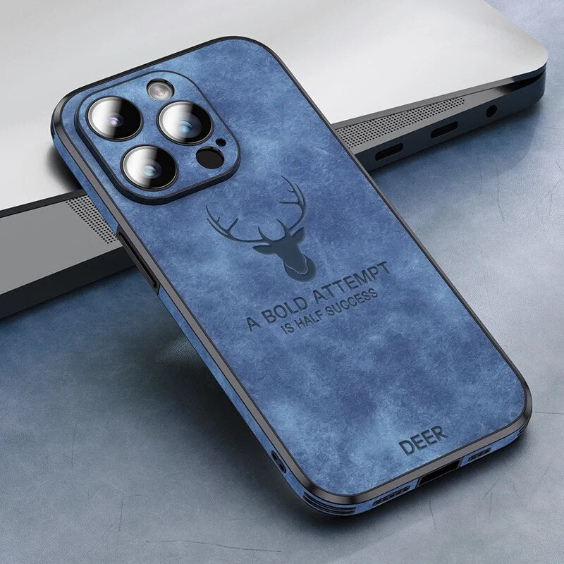 Housse iPhone en cuir de cerf de luxe - Veltro