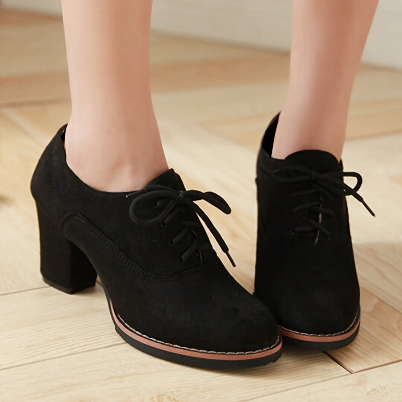 Lydia – Escarpins à lacets confortables à talon stable