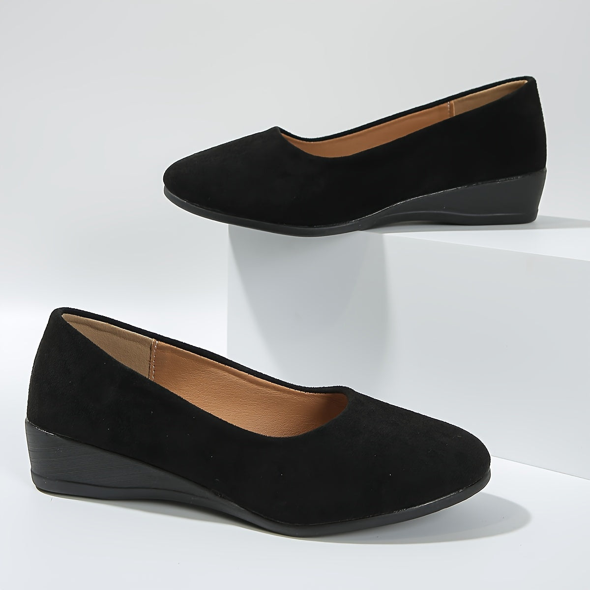 Éliane – Ballerines confortables à talon compensé