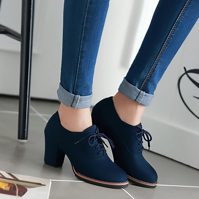 Lydia – Escarpins à lacets confortables à talon stable