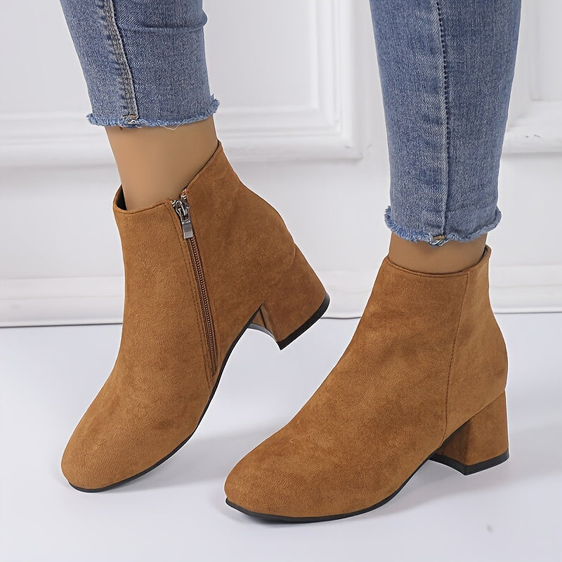 Colette – Bottines confortables à talon carré