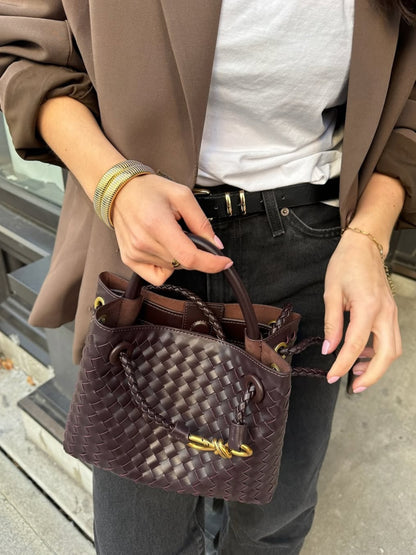 Sac à main tissé Petit – Sac tressé compact et élégant