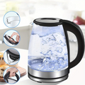 Bouilloire Électrique en Verre Luxe AquaElegance | Ébullition rapide de 2L avec lumière LED, arrêt automatique et protection contre la cuisson à sec pour une utilisation sûre et élégante en cuisine