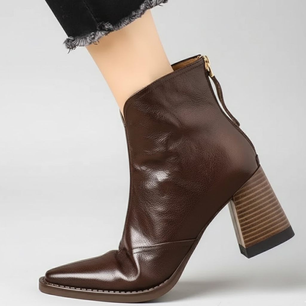 Bottines élégantes à talon moyen
