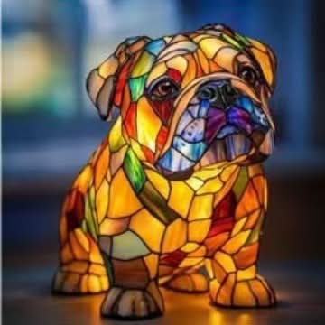 COMPANIONLIGHT – Lampe de nuit LED artistique avec des races de chiens pour la décoration intérieure
