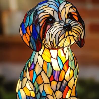 COMPANIONLIGHT – Lampe de nuit LED artistique avec des races de chiens pour la décoration intérieure