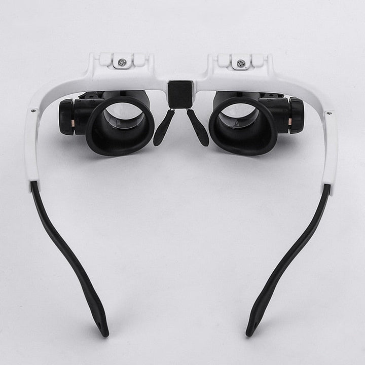 Lunettes de Loupe HD avec Éclairage LED et Lentilles Interchangeables - Optiview