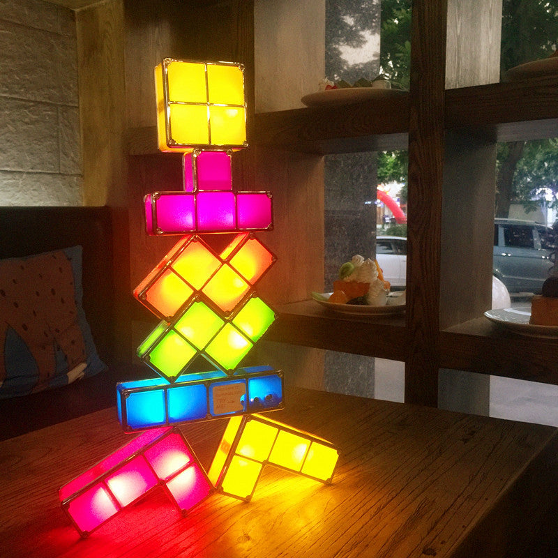 Lampe Tetris Modulaire - LumiBlocks