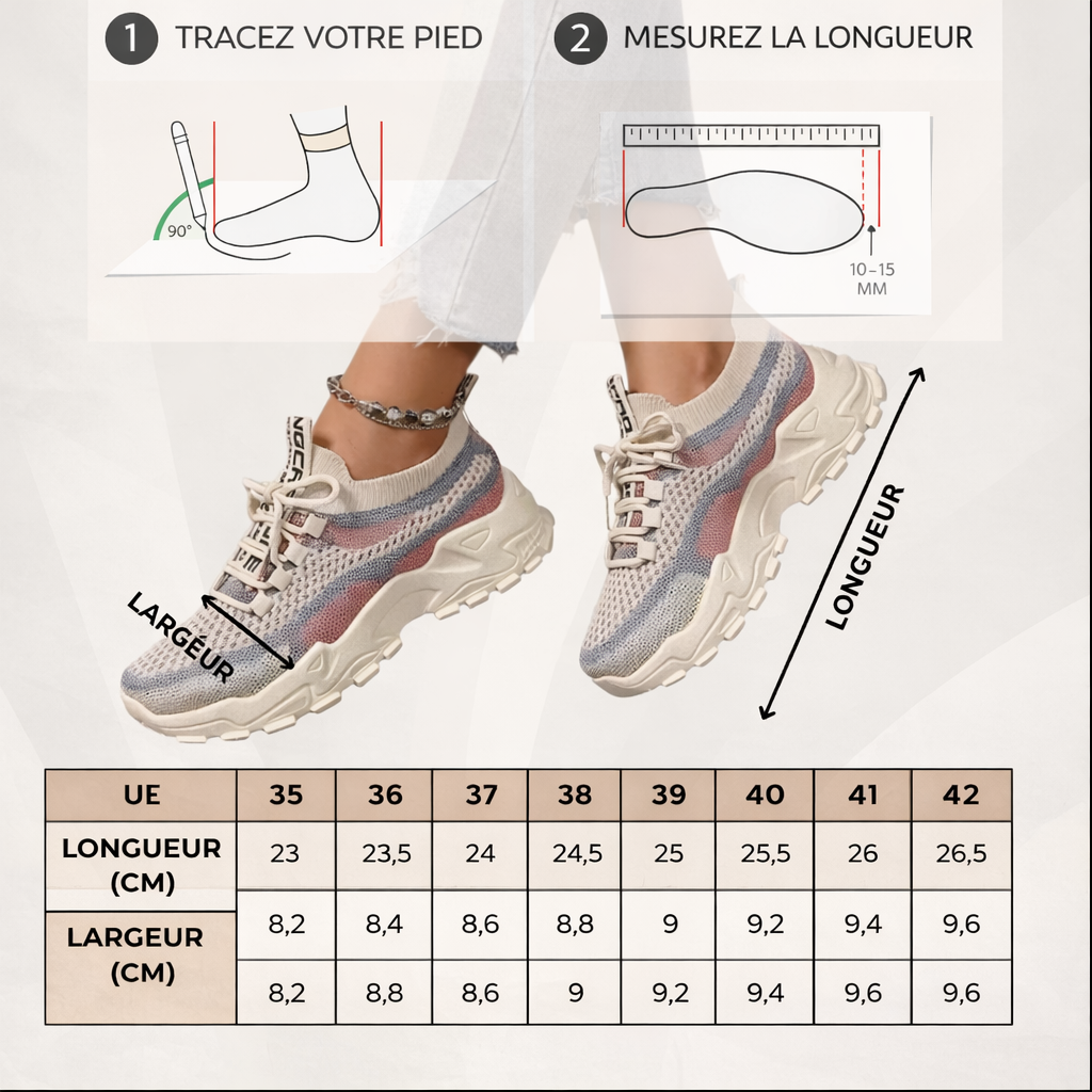 Sneakers respirantes au confort quotidien