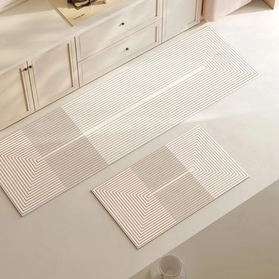 Tapis de Cuisine LuxéMat Luxe | Tapis de cuisine absorbant et à séchage rapide pour une hygiène optimale