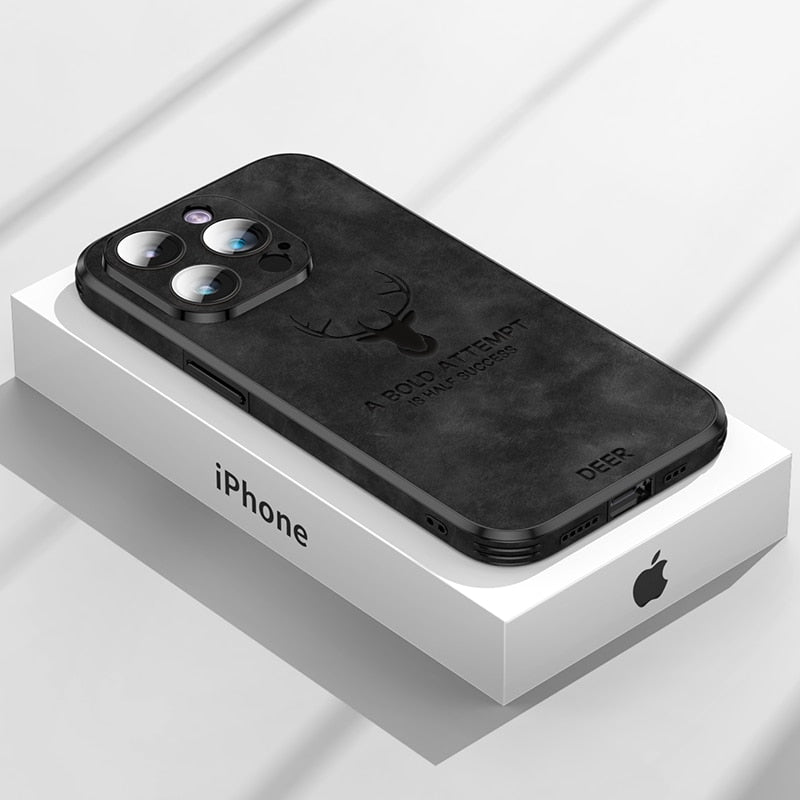 Housse iPhone en cuir de cerf de luxe - Veltro