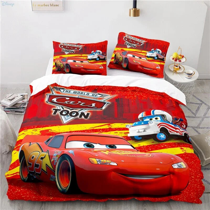 Ensemble de Literie Cars Lightning McQueen – Ensemble Amusant et Confortable pour Enfants
