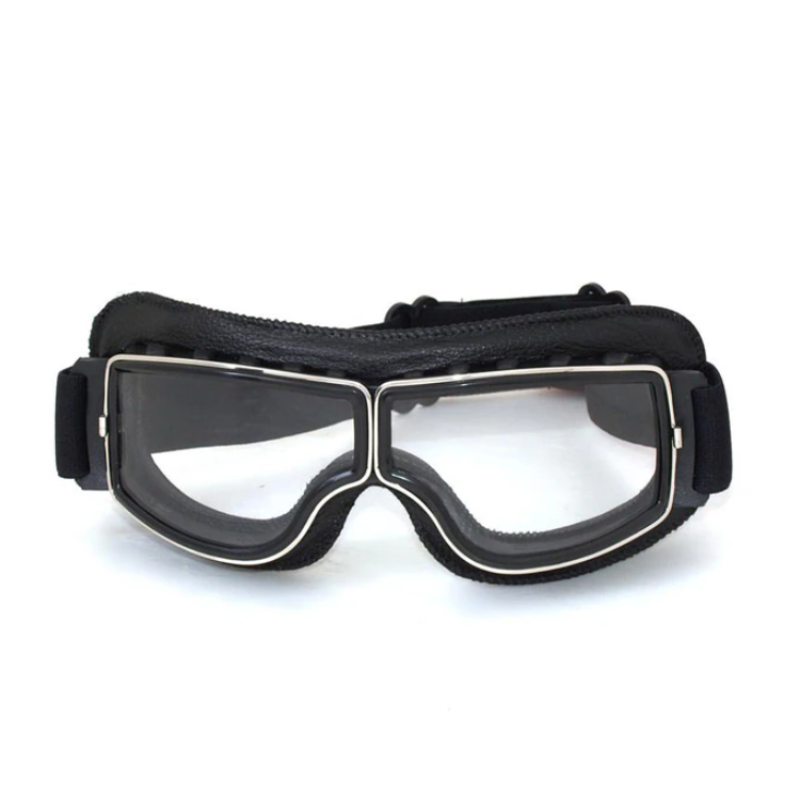 Lunettes de Moto Vintage en Cuir – RiderEdge