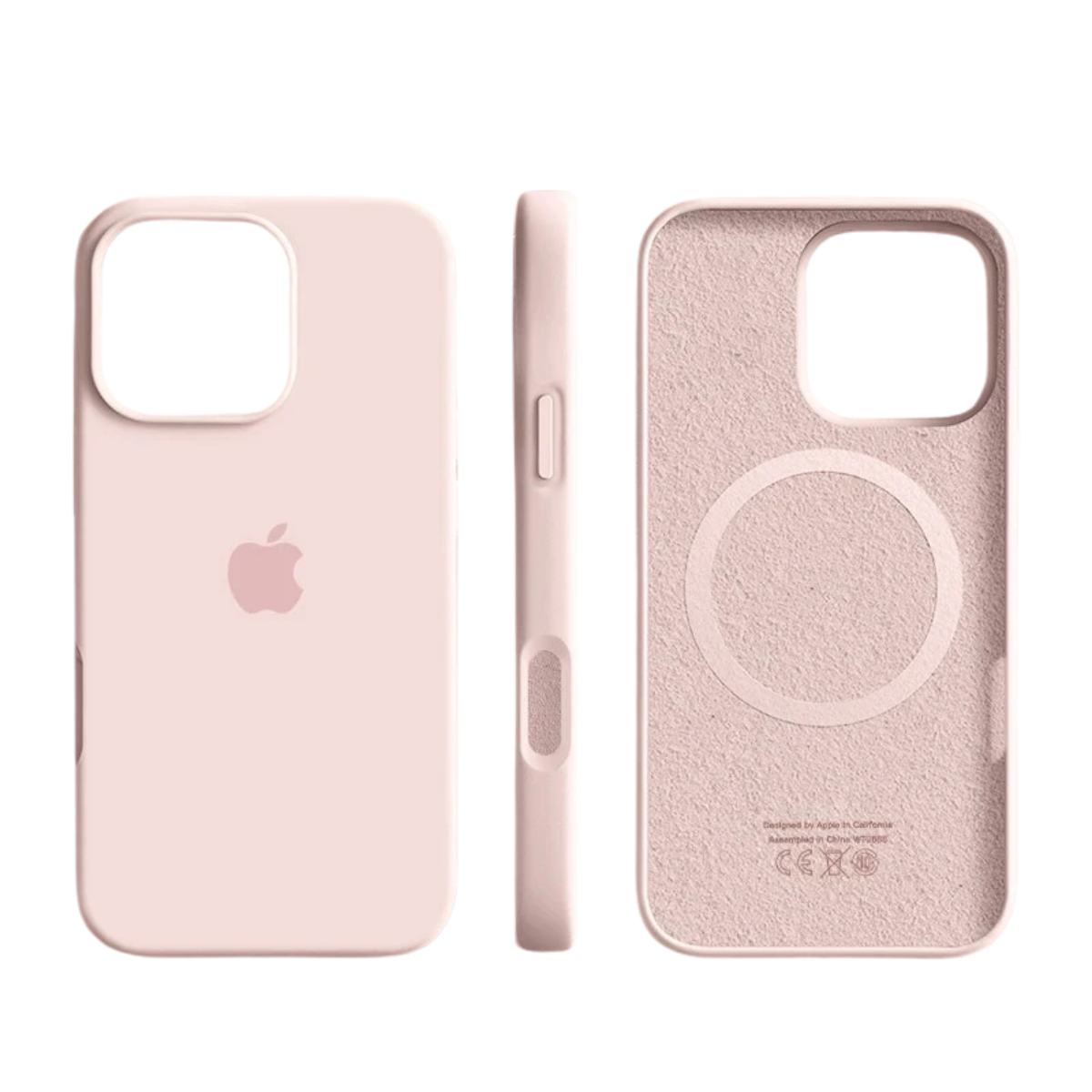 Coque en silicone compatible MagSafe avec surface douce pour iPhone