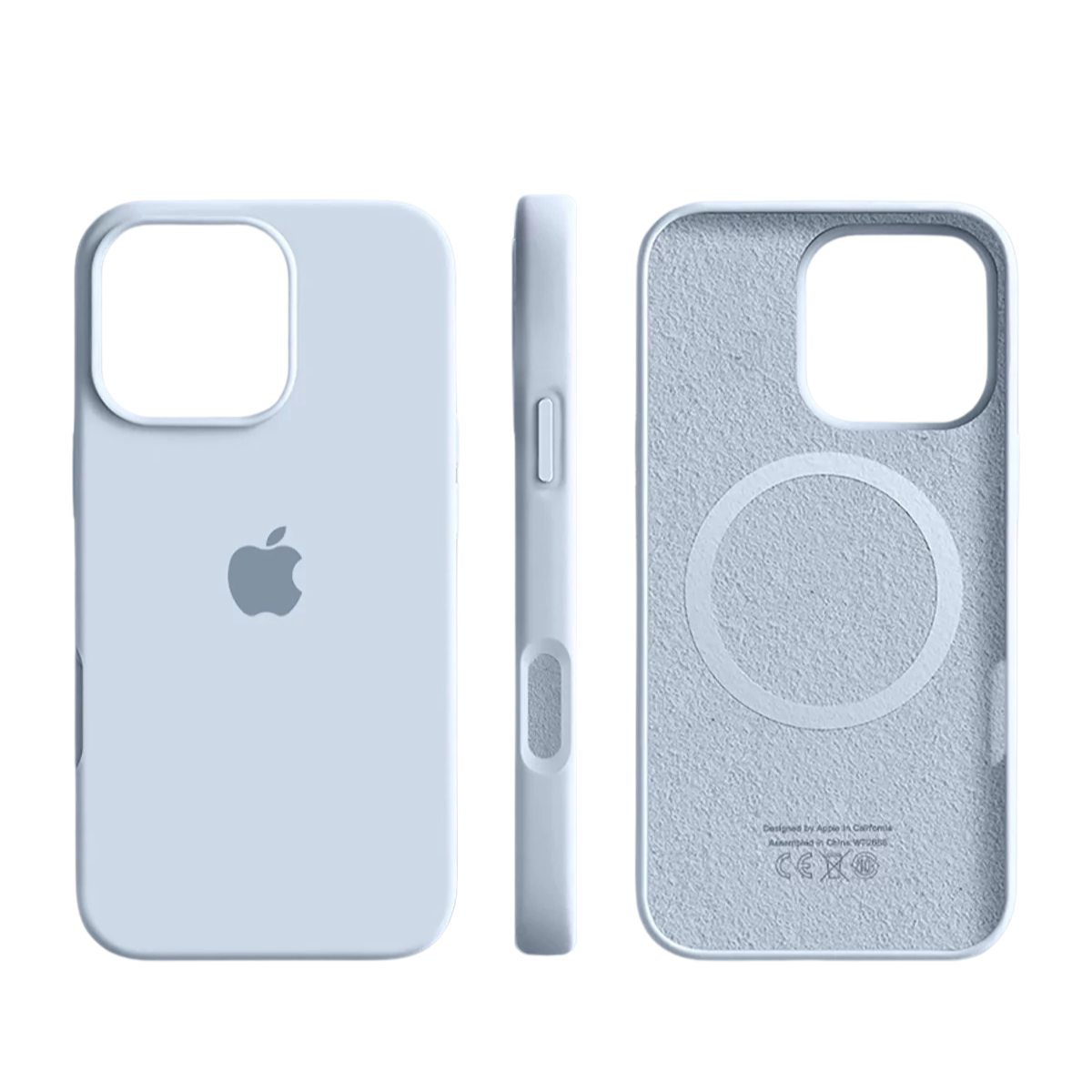 Coque en silicone compatible MagSafe avec surface douce pour iPhone