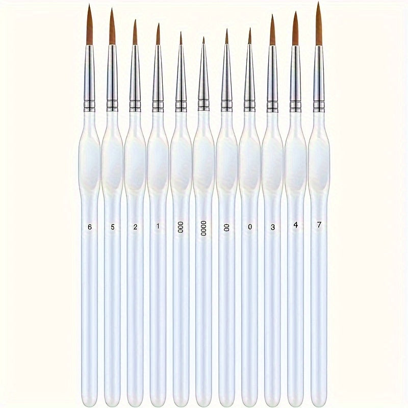Pinceau de Détail Précis – Idéal pour la Peinture Précise et les Œuvres d'Art Détaillées