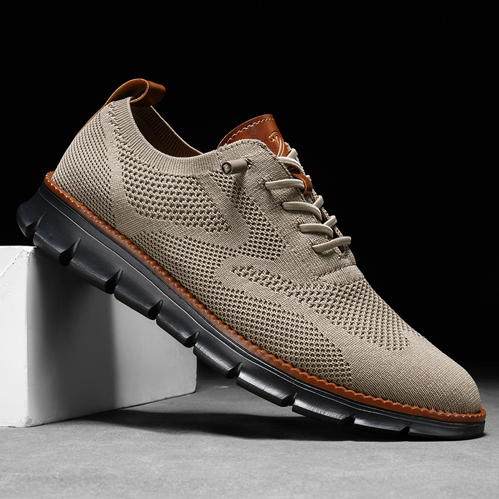 Sneakers en cuir noir ultra-confort