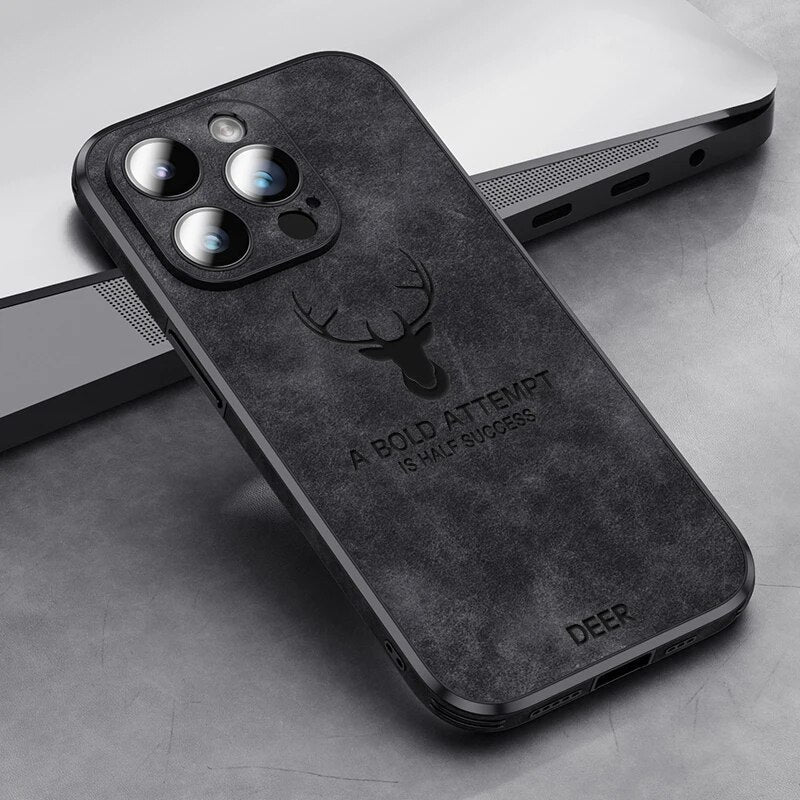Housse iPhone en cuir de cerf de luxe - Veltro