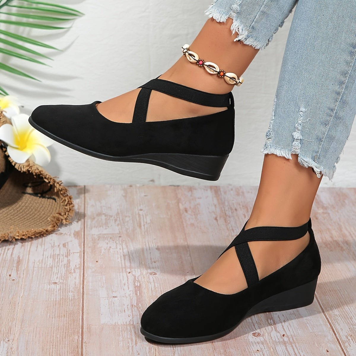 Élise – Ballerines à brides croisées pour un confort raffiné